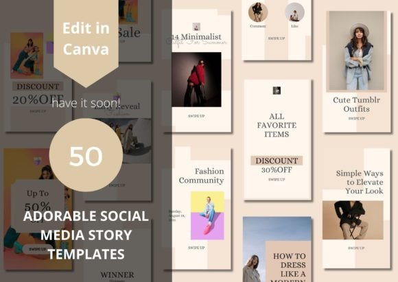 50 Adorable Social Media Story Templates: Elevate Your Brand