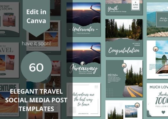 60 Elegant Travel Social Media Templates for Modern Brands