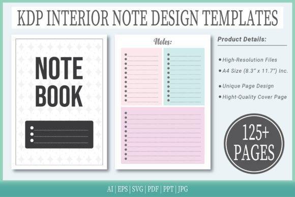 Colorful Notepad Templates: Your All-in-One KDP Interior Solution