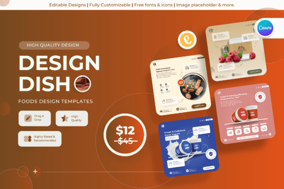 Design Dish: Food Canva Templates for Visual Consistency