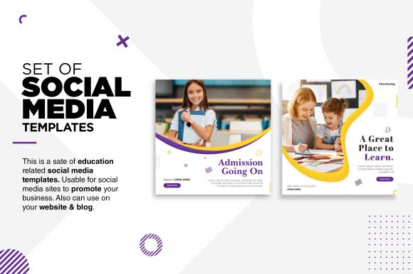 Elevate Your Brand with Educational Social Media Post Templates