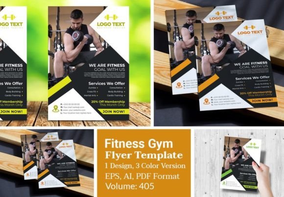 Elevate Your Gym's Branding with Modern Fitness Flyer Templates
