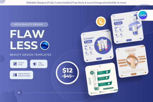 Flawless - Beauty Canva Templates for Consistent Branding