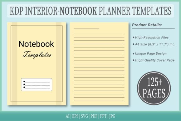 Lined Blank Notebook Templates: Your KDP Interior Solution