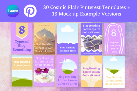 Master Pinterest Aesthetics with Lilac Flair Canva Templates