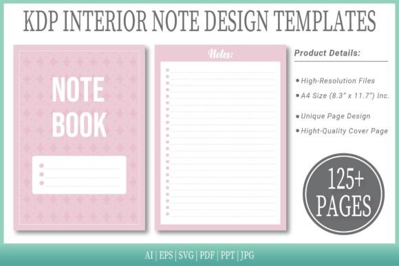 Oyster Pink Notepad Templates: A Designer's KDP-Ready Toolkit