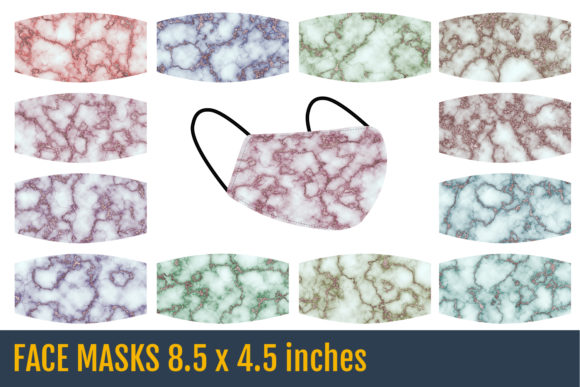Pink Gold Marble Face Masks Templates: A Designer's Toolkit