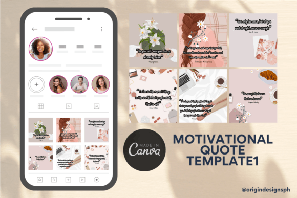 Revitalize Your Feed: Canva Templates Motivational Quote1