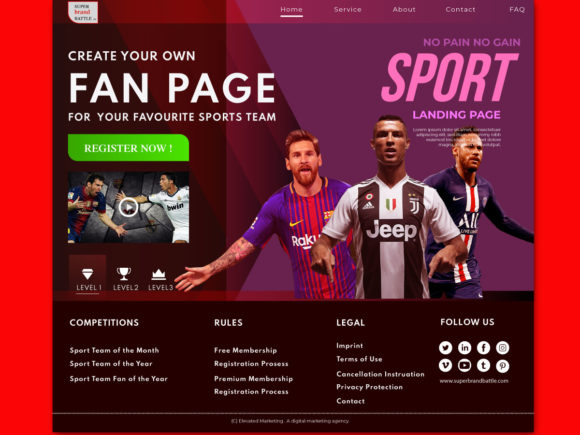 Score Big with Professional Sports Landing Page Templates