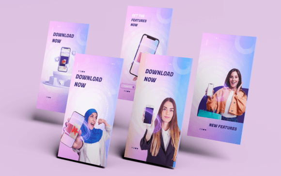 Social Media Story Templates-App-020-22: Your Design Shortcut