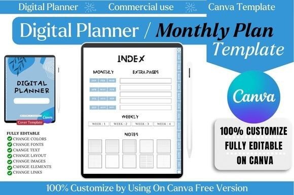 Streamline Your Workflow: The Digital Notebook Templates Lovely Blue Advantage