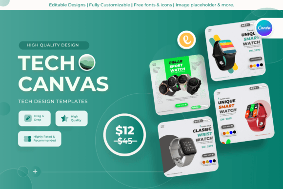 Tech Canvas - Tech Canva Templates for Modern Branding