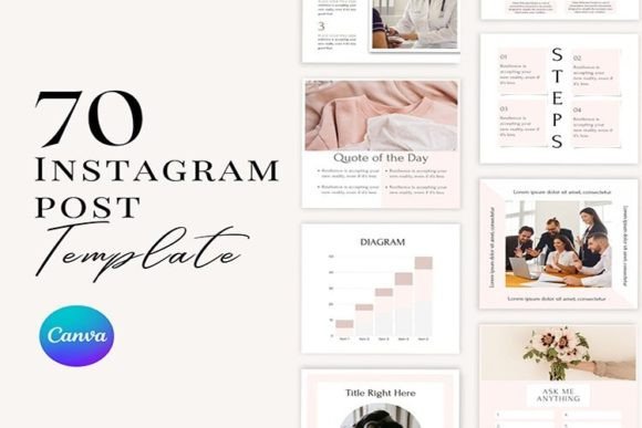 Transform Your Feed: 70 Pink Instagram Templates