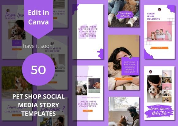 Transform Your Pet Business with 50 Social Media Story Templates
